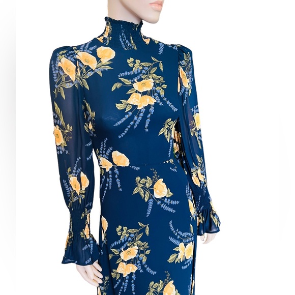 REFORMATION Dress Size 2 Long Sleeves 100% Viscose turtleneck Long sleeves - Picture 4 of 14